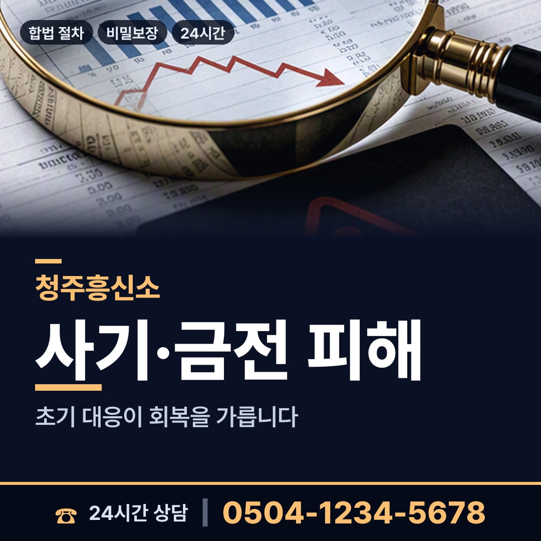 청주 용암1동 계약사기조사 상담 안내